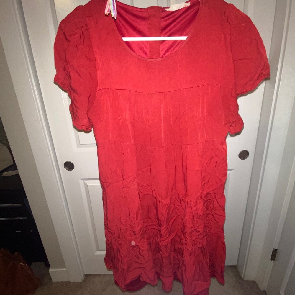 Red altard state dress